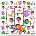 Dora the Explorer Tattoos Party Favors Bundle ~ 70+ Perforated Individual 2" x 2" Temporary Tattoos for Kids Boys Girls | Dora the Explorer Party Supplies