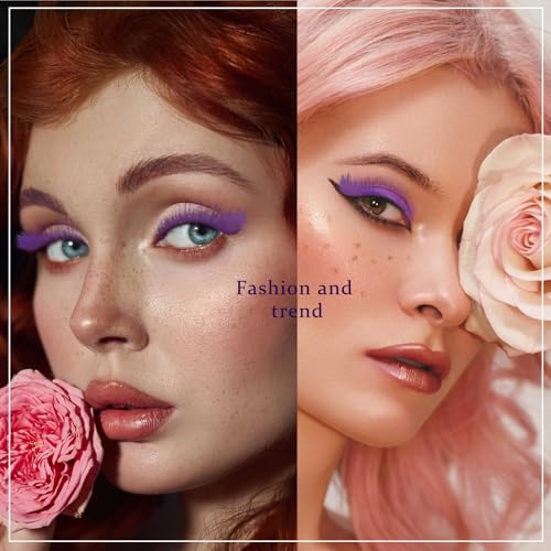 3D Faux Mink Colored False Lashes 5 Pairs 17-20mm