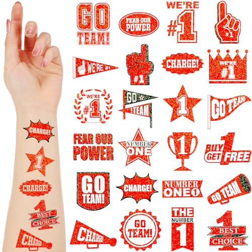 Landhoow 240 Pc Glitter Temporary Tattoos - Religious Faith Design