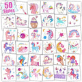 Glitter Temporary Tattoos for Kids, 50 Sheets - Party Favors
