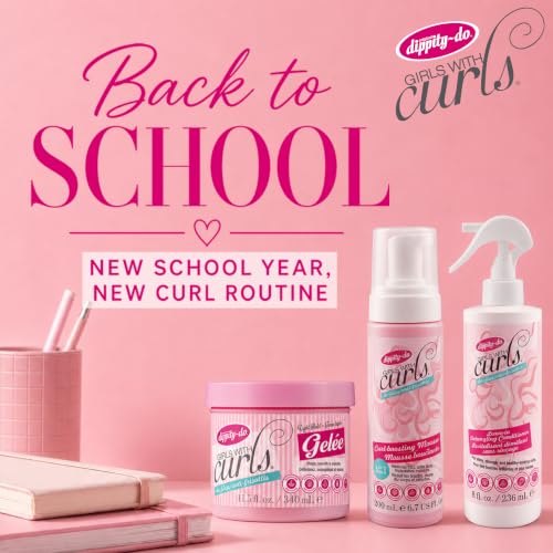 Dippity-Do Girls With Curls De-Frizz Curl Boosting Mousse Duo (2 Pack)