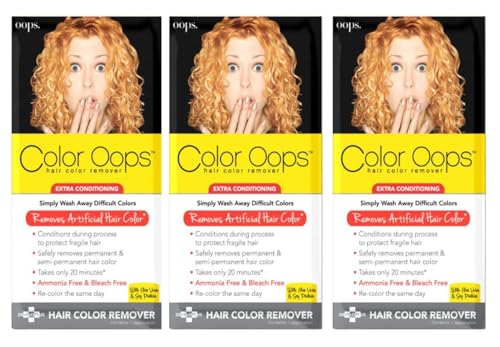 Color Oops Extra Conditioning Hair Color Remover 4oz (3 Pack)