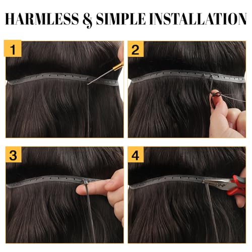 ABH AMAZINGBEAUTY Double Weft Human Hair Extensions 16 Inch