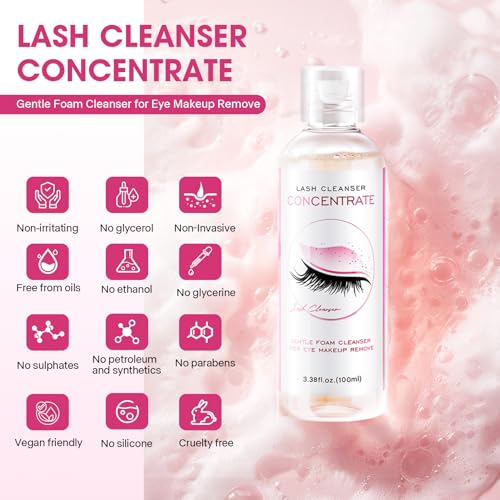 Lash Shampoo Concentrate - Oil-Free Foaming Cleanser 100ml