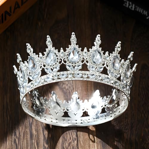 Crystal Tiara Crown for Women & Girls
