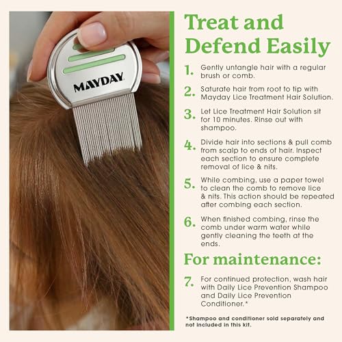 Lice Treatment with Comb - 3.4oz Hair Care Set