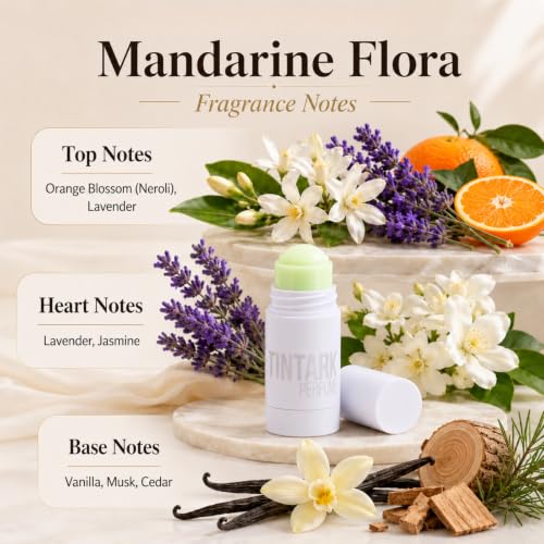 Tintark Mandarine Flora Solid Perfume Balm for Women 15g - Citrus Floral Scent