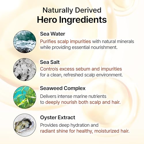 GROWUS Sea Salt Clarifying Shampoo for Oily Scalp - 16.9 fl. oz.