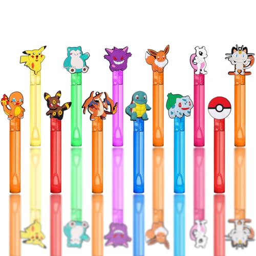 Pokemon Bubble Wands Party Favors, 24-Pack for Kids