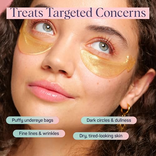 SpaLife Heart-Shaped Hydrogel Undereye Mask | Anti-Aging & Hydrating Hydrogel Undereye Patches for Puffy Eyes, Wrinkles & Dark Circles | 24 Total Patches | Valentine's Day Gifts for Women