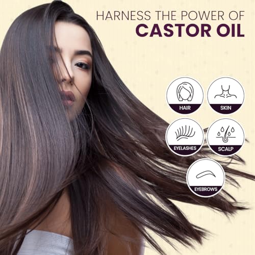 Viva Doria Organic Castor Oil 4 Fl Oz | Cold Pressed