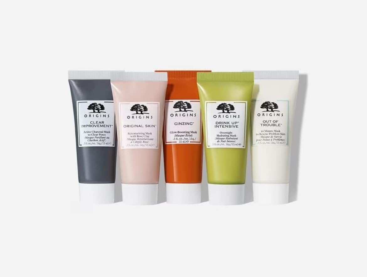 Origins Gifts for Me-Time Five Mini Masking Essentials, 5-Piece Travel-Szie Set, Various