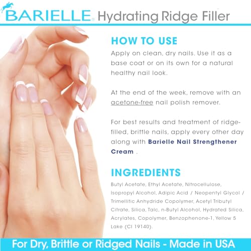 Barielle Hydrating Ridge Filler & Strengthening Base Coat, 0.5 oz