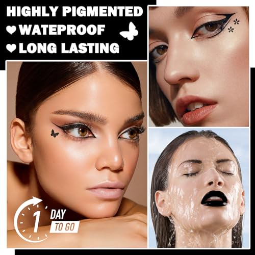 5-Piece Dual-Sided Liquid Eyeliner Stamp Pen Set