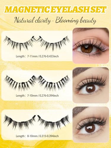Magnetic Eyelashes with Applicator - Reusable & Glue-Free