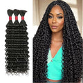 Deep Wave Human Hair Bundles 18 Inch 120g Virgin Hair