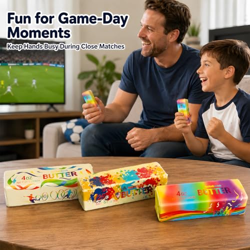 Soccer Butter Squishy 3 Pack - Slow Rising Fidget Toys