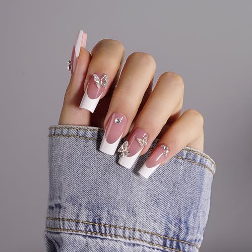 Canvalite French Tip Press On Nails - 300 Pcs