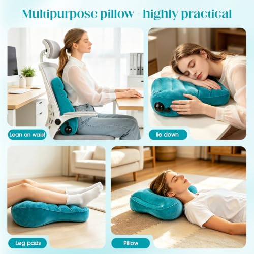 Inflatable Lumbar Support Pillow for Travel & Office