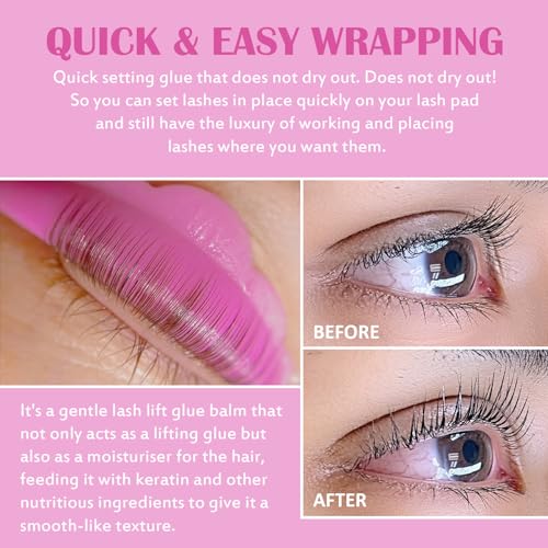 Libeauty Lash Lift Balm Lash Lift Glue Adhesive Strong Sticky Fruit Flavor Eyelash & Eyebrow Perm Glue Balm Brow Lamination Gel