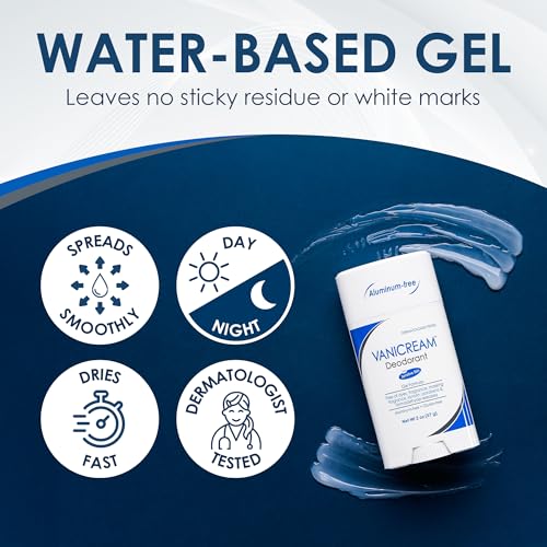 Vanicream Aluminum-Free Gel Deodorant for Sensitive Skin, 2 Oz