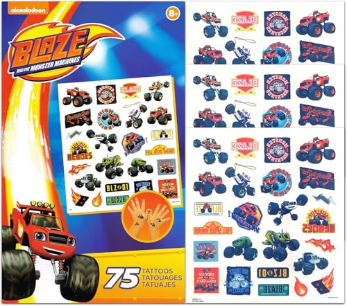 Blaze and the Monster Machines Party Favors Pack - 120+ Stickers & 75 Tattoos