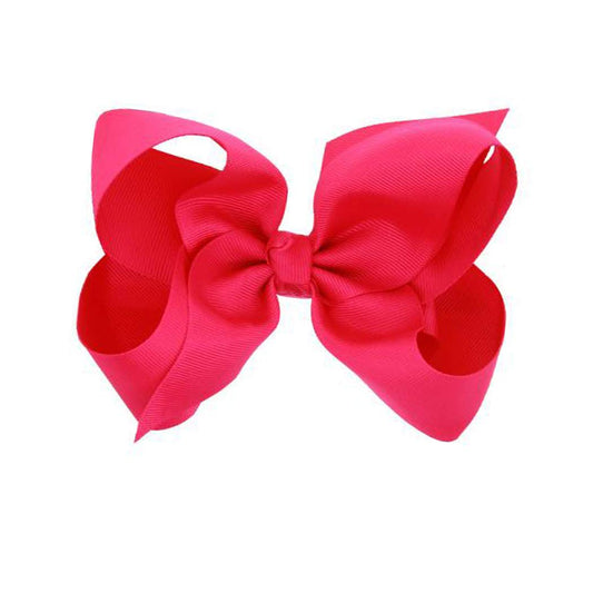 Hair Clips Boutique Hair Bows Alligator Clip for Women Girl Hairpin 6 Inch TSFJ02 (Rose Red)