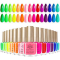 Born Pretty 15-Color Neon Nail Polish Set – Quick Dry DIY Manicure