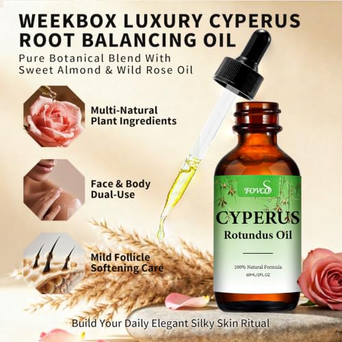 Cyperus Rotundus Oil with Sweet Almond & Rosehip – Soothing Hair Removal Oil