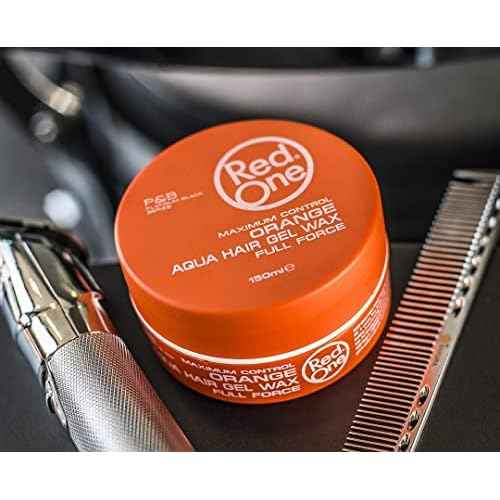 Redone Hair Wax Orange 150ml Pack of 2 | Ultra Strong Hold & High Shine Styling Wax for Men & Women | Gel Wax Hybrid Texture | Professional Edge Control Wax with Long Lasting Hold & Sleek Finish