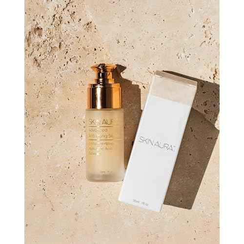 SKIN AURA¢â Advanced Anti-Aging Serum | All-In-One Sensitive Formula for Wrinkles, Fine Lines & Age Spots | Plant Derivative with Hyaluronic Acid, Collagen Peptides, 5 Vitamins + Minerals - 30ml (1oz)