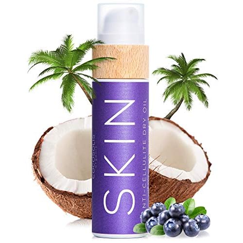 COCOSOLIS SKIN Anti-Cellulite Massage Oil | Organic Oil for Skin Tightening Cellulite Treatment | Corrects ¡°Orange Peel¡± Skin | Natural Ingredients & Vitamin E (110 ml)