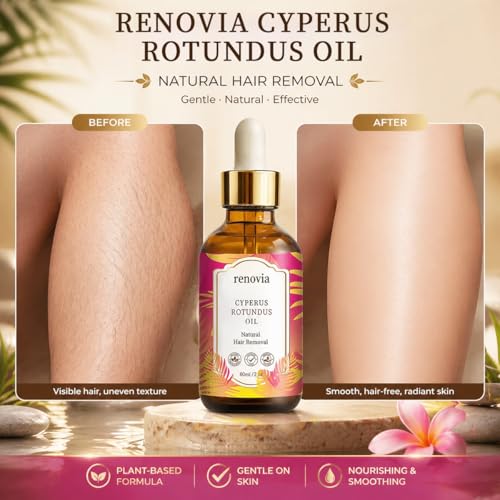 Renovia Cyperus Rotundus Oil - Herbal Hair Removal & Skin Care