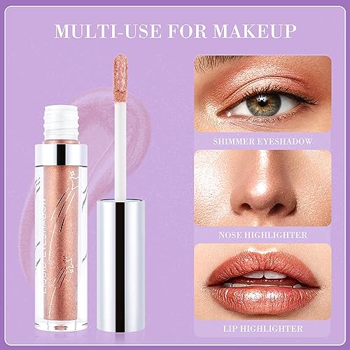 Glitter Liquid Eyeshadow Pen - Metallic Gold Shimmer