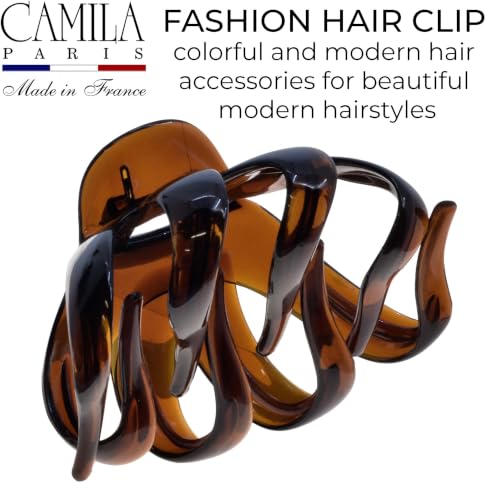 Camila Paris Octopus Hair Clips Tortoise Shell 3.5" Large Claw for Thick Hair