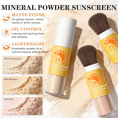 Mineral Sunscreen Setting Powder SPF 35 - Face & Scalp