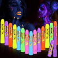 15 Pcs UV Glow Face Paint Sticks for Black Light Parties