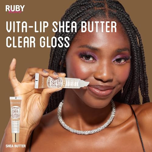 Ruby Kisses Broadway Vita-Lip Gloss - High-Shine, Non-Sticky (6 Pack)