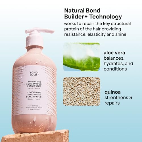 BondiBoost Repair Bond Builder Shampoo & Conditioner Set - Strengthening Hair Care