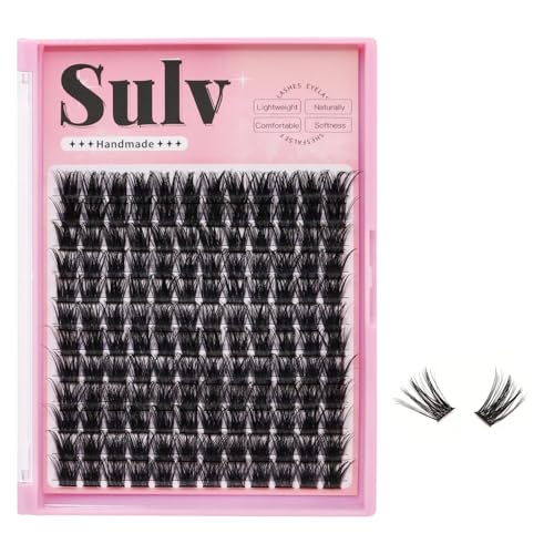 Sulv Lash Clusters 144pcs - D Curl Eyelash Extensions 8-20mm