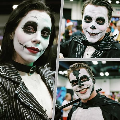 Water Based Face Paint - Professional High Pigment Black & White