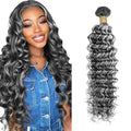 32 Inch Ombre Silver Deep Wave Human Hair Bundles - Fridnae