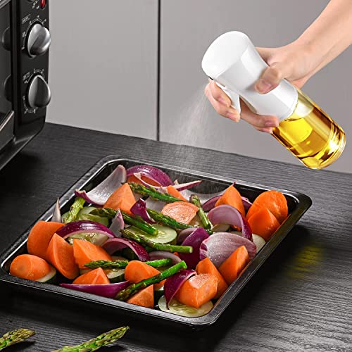 Olive Oil Sprayer Bottle - 6.7oz Glass Mister for Cooking