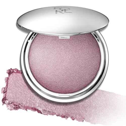 FOCALLURE Shimmer Face Highlighter Makeup Powder, Gel to Powder Glow Finish, Leaving a Lightweight & Healthy Radiance, Long Lasting Luminous Face Body Highlighter Makeup,PK01 Pinkish Galaxy