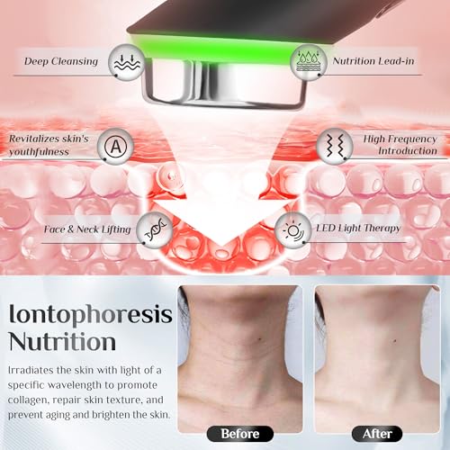 7-in-1 Face Massager Tool with 7 Light,Therapy for Face,Neck,Body,Wrinkle Reduction Device with Enhanced Absorption