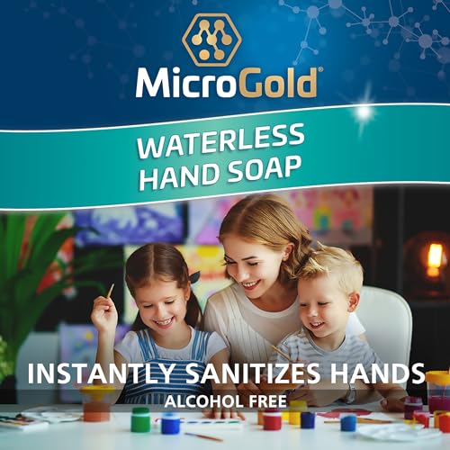 MicroGold Alcohol-Free Hand Sanitizer & Foaming Antibacterial Soap, 4 oz