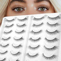 Path to Love K14D-1-2 14 Pairs False Eyelashes Wispy Vegan Mink Look, Waterproof