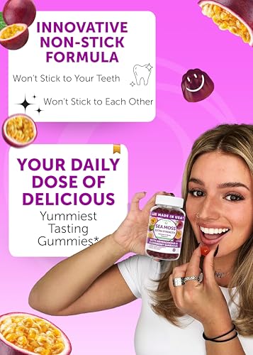 Lunakai Irish Sea Moss Gummies with Ashwagandha & Elderberry - 60ct