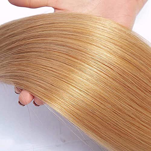 Ombre Straight Human Hair Bundles 1B/27 Honey Blonde 3 Pack
