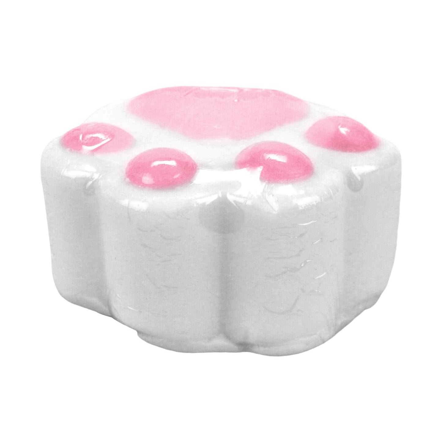 Kingsley Paw Print Bath Soap - 3 Oz White Soap Bar with Pink Paw Pads - Gentle Moisturizing Soap for Kids - Easy to Grip for Little Hands - Tear-Free Formula - Pack of 6